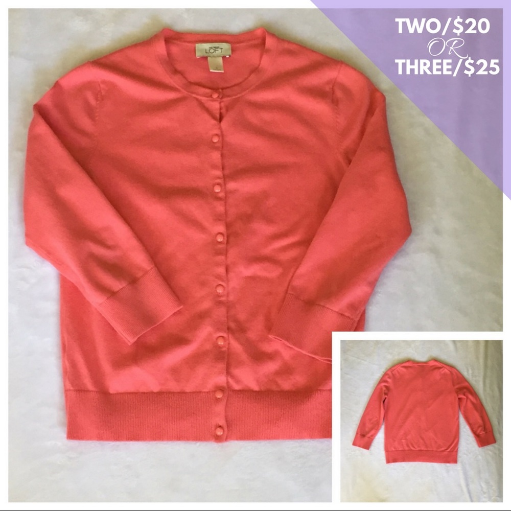 LOFT 3/4 Sleeve Cardigan